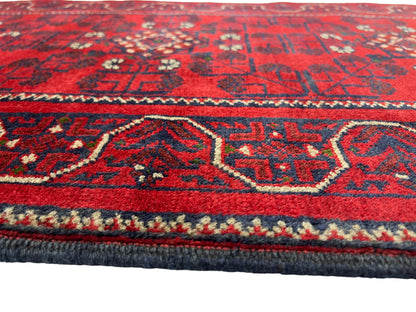Vintage Afghan Turkmen Dolatabad Runner 306x69 cm | Rug# 27052