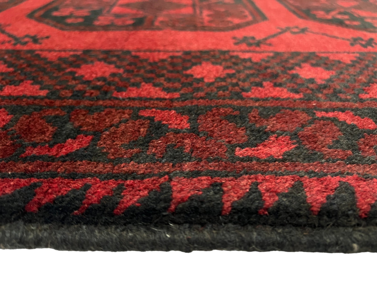 Vintage Afghan Turkmen Dolatabad Runner 290x78 cm | Rug# 27056