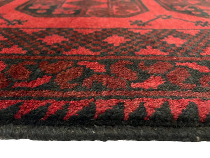 Vintage Afghan Turkmen Dolatabad Runner 290x78 cm | Rug# 27056