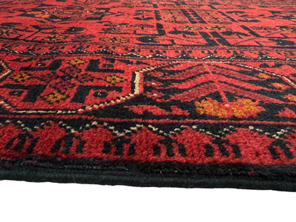 Vintage Afghan Turkmen Dolatabad Runner 288x83 cm | Rug# 27058