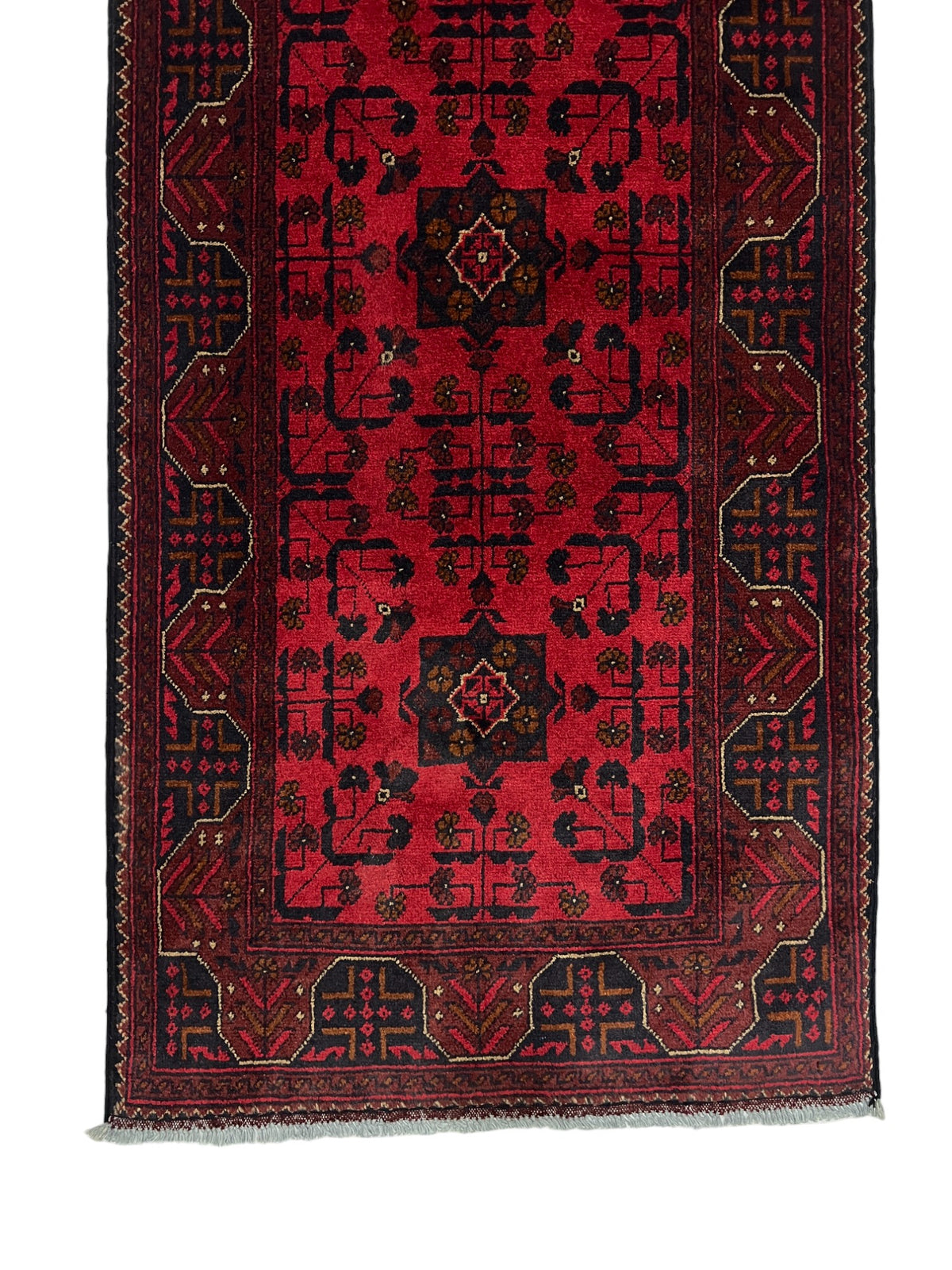 Afghan Dolatabad Turkmen Runner 292x79 cm | Rug# 27060