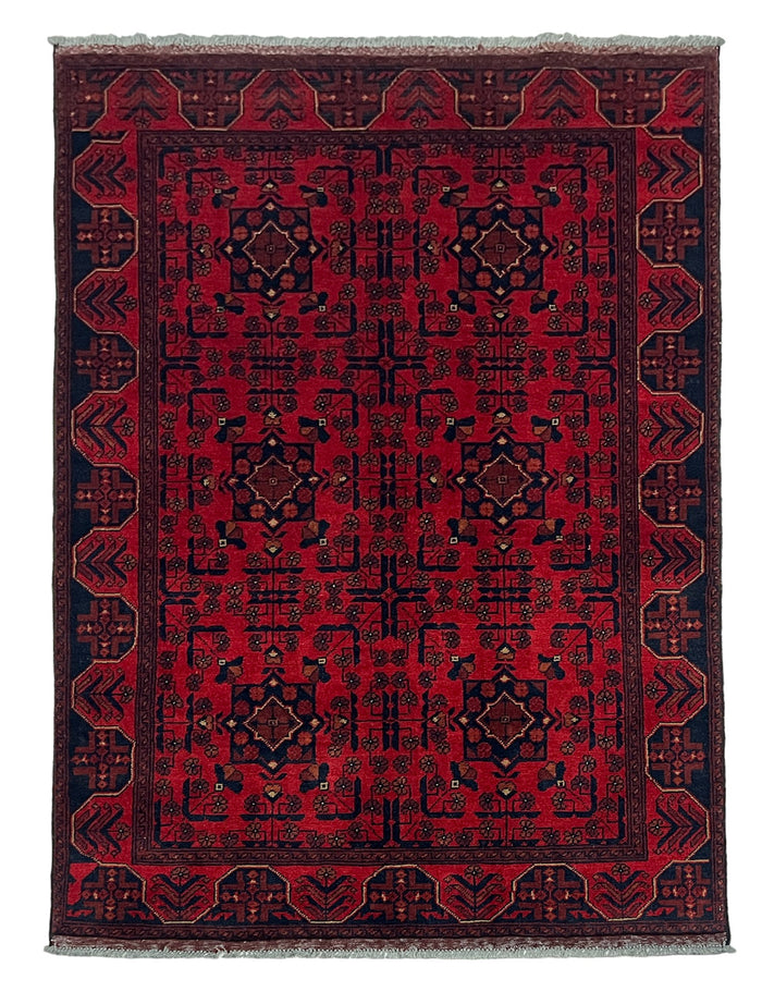 Hand-Knotted Ersari Turkmen Rug c.2000 201x149cm  | Rug# 27068