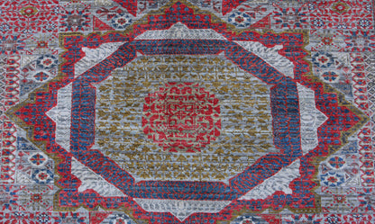 Custom-Made Afghan Mamluk Design Rug 252x180 cm | Rug# 27093