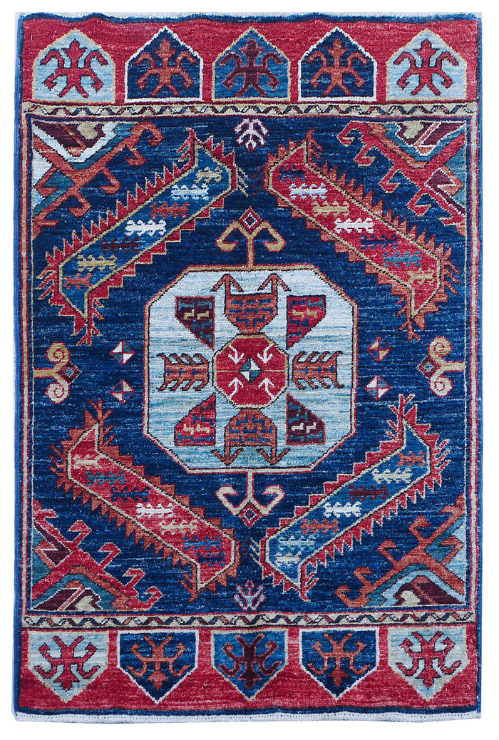 Custom made Turkaman-weave Afghan rug in 19th century  135x87cm | Rug# 27106