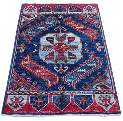 Custom made Turkaman-weave Afghan rug in 19th century  135x87cm | Rug# 27106