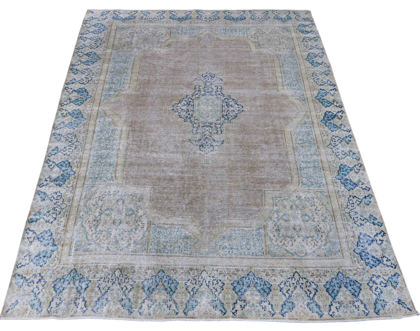 Vintage and distressed Kerman 431x270cm | Rug# 27111