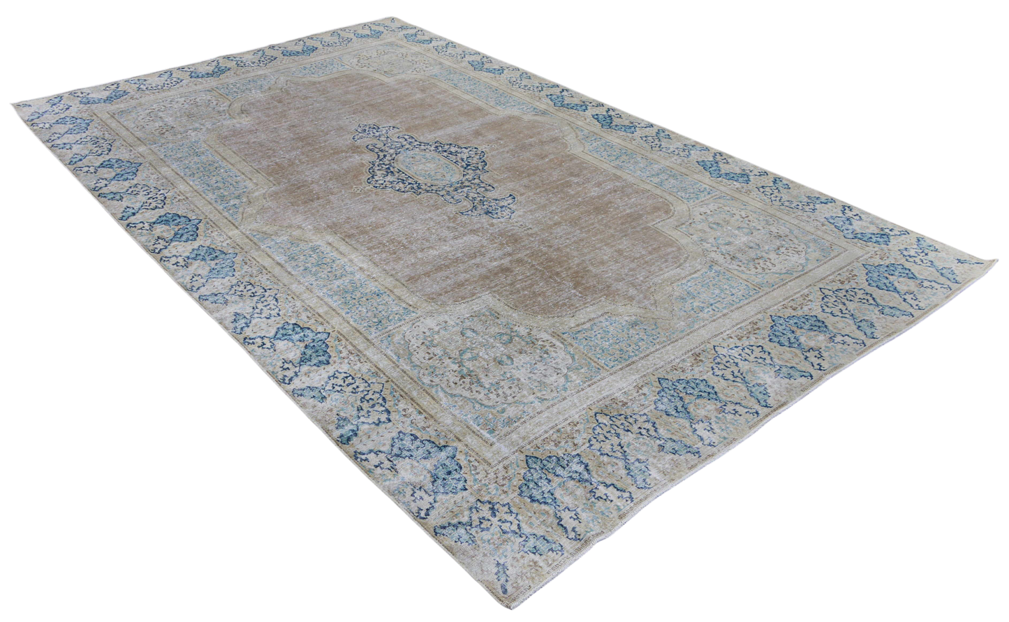 Vintage and distressed Kerman 431x270cm | Rug# 27111