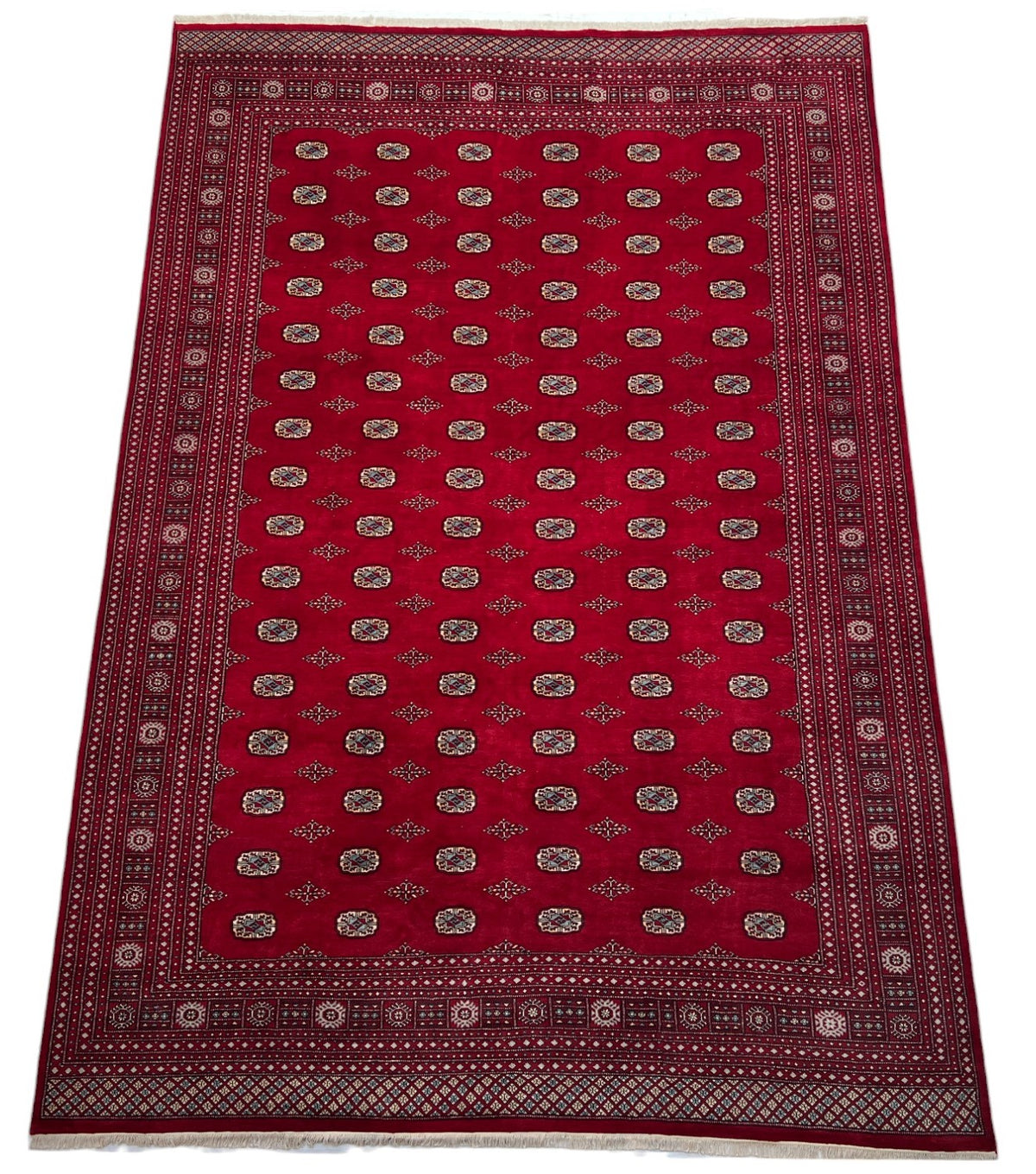 Hand-Knotted Pakistani Bokhara Rug ,447x308 cm | Rug# 27142