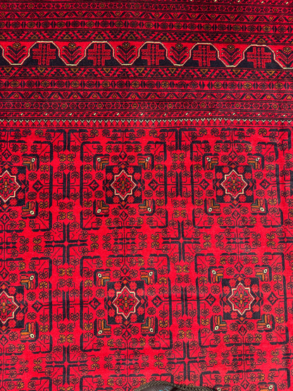 Belgik- Ersari Turkaman, 20th century Khal-Mah gul design 395x295cm | Rug# 27146