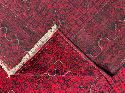 Belgik- Ersari Turkaman, 20th century Khal-Mah gul design 395x295cm | Rug# 27146