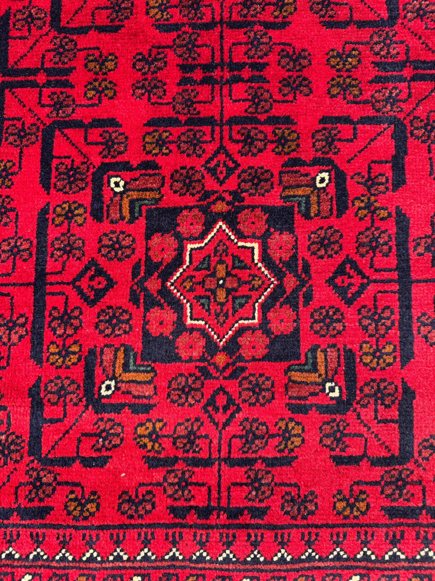 Belgik- Ersari Turkaman, 20th century Khal-Mah gul design 395x295cm | Rug# 27146