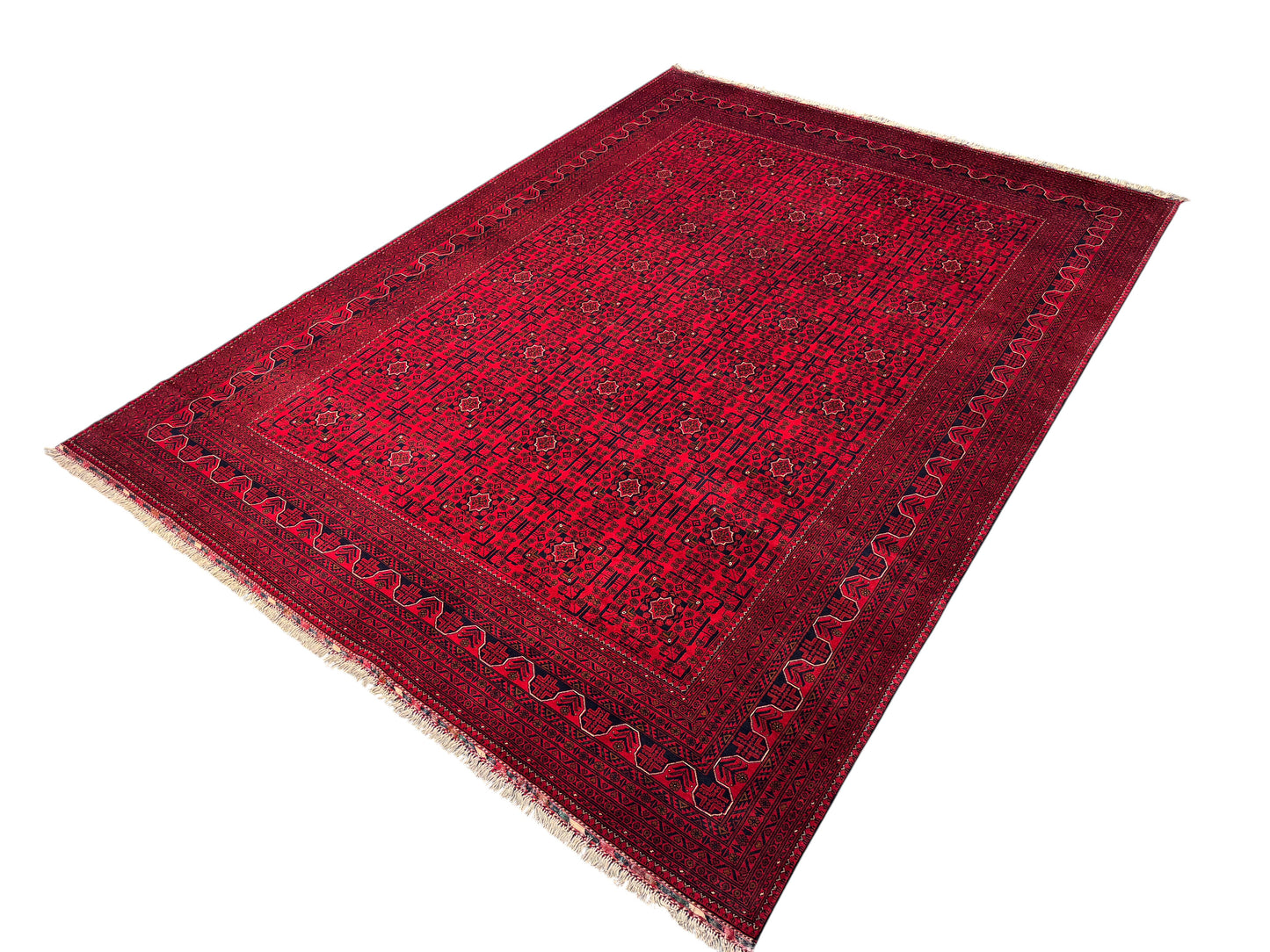 Belgik- Ersari Turkaman, 20th century Khal-Mah gul design 395x295cm | Rug# 27146
