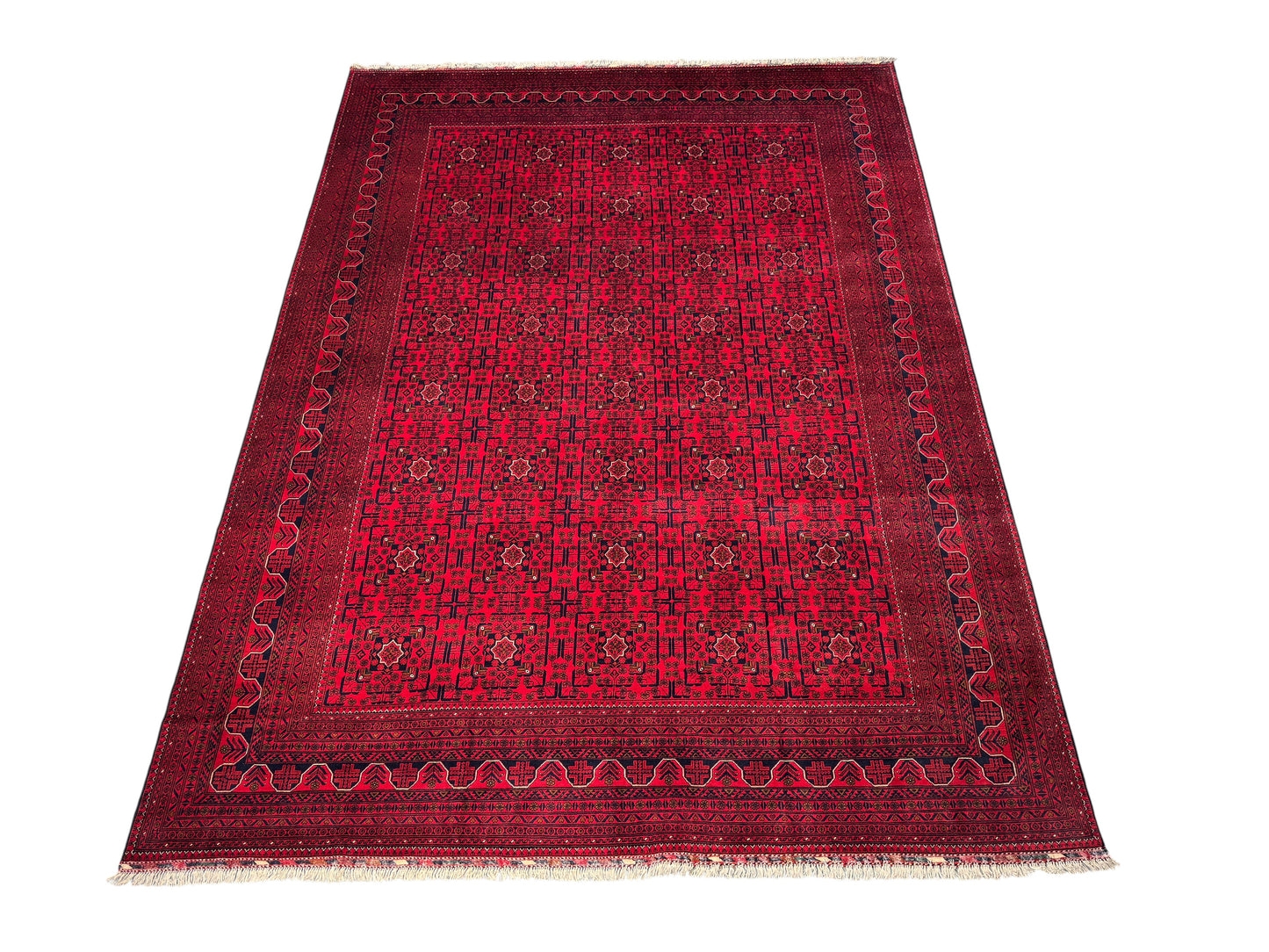 Belgik- Ersari Turkaman, 20th century Khal-Mah gul design 395x295cm | Rug# 27146