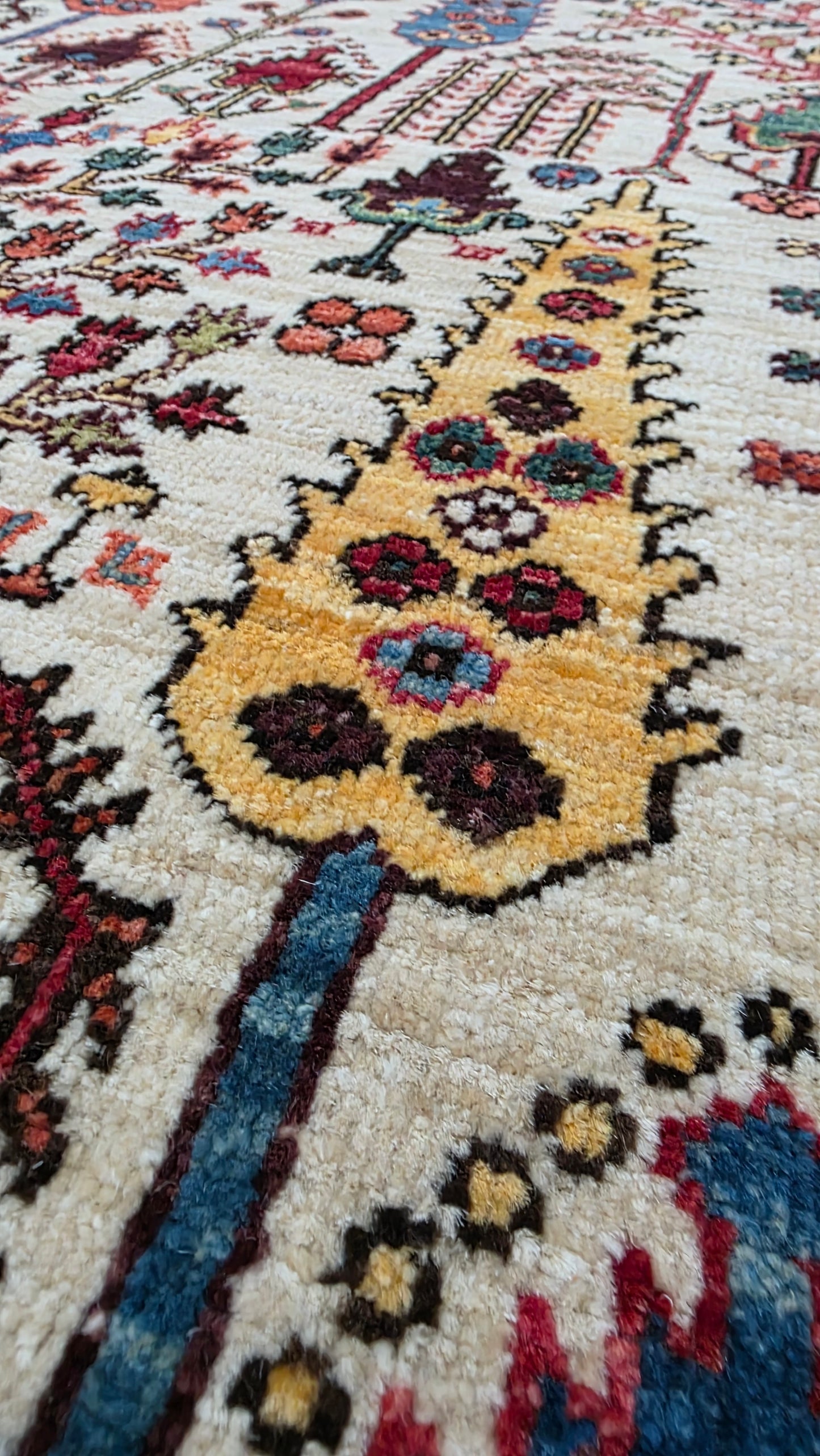 Afghan Turkaman weave, 16th century Safavid-Garden 274x280 cm| Rug# 27168