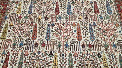 Afghan Turkaman weave, 16th century Safavid-Garden 274x280 cm| Rug# 27168