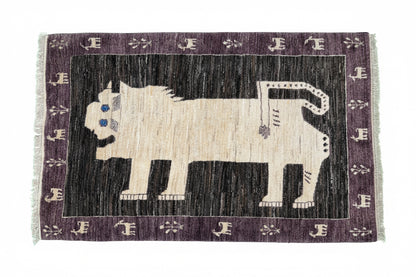 Nomadic style Lion Rug 154x103 cm | Rug# 27182