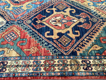 Turkmen weave Afghan, 19th century Caucasian inspired 146x86cm | Rug# 27199