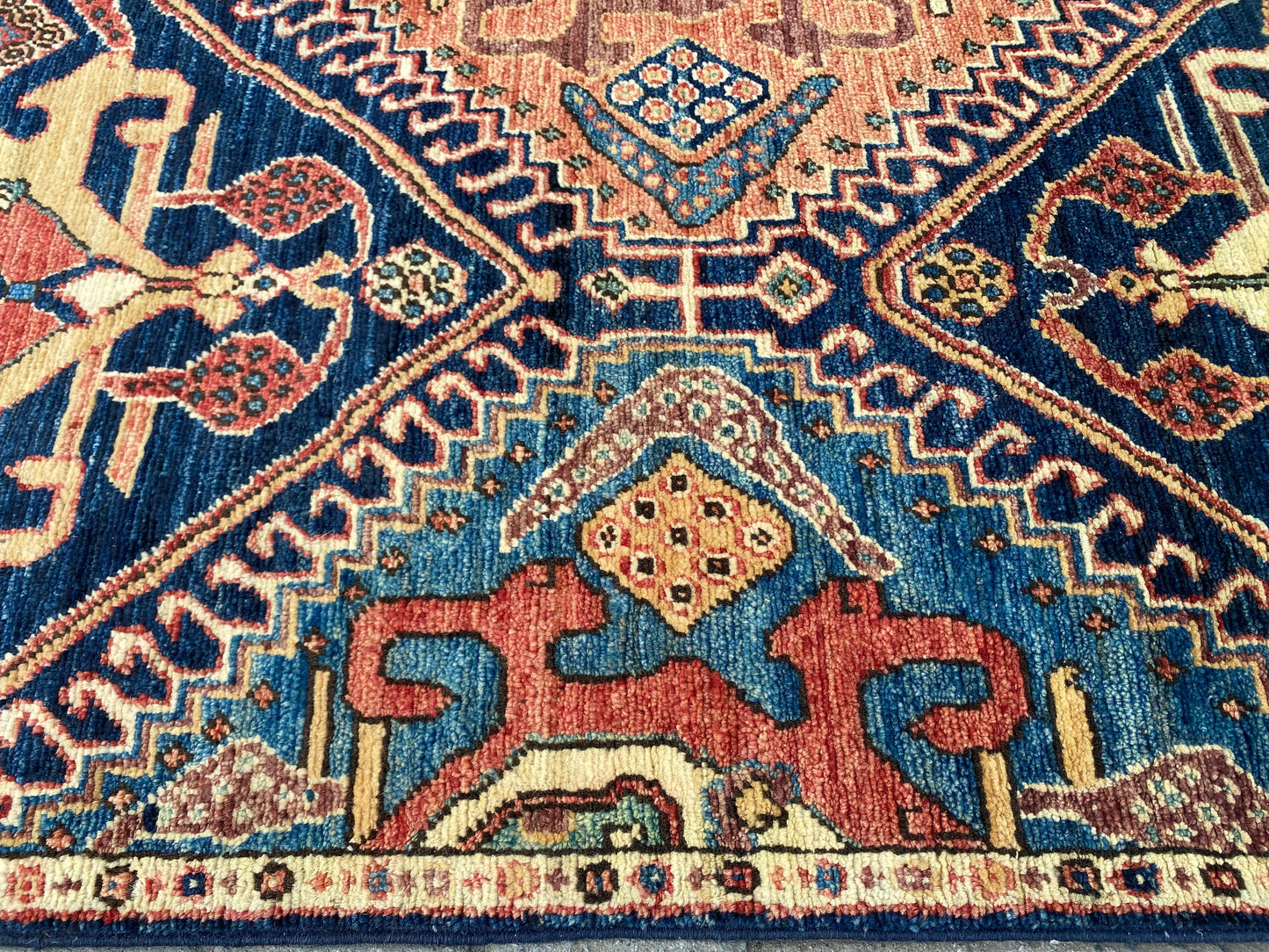 Turkmen weave Afghan, 19th century Qashqai inspired 184x58 cm | Rug# 27206