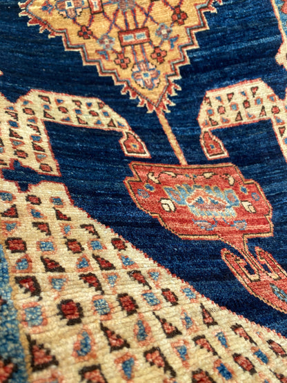 Turkmen weave Afghan, 19th century Caucasian inspired, 193x59 cm | Rug# 27207