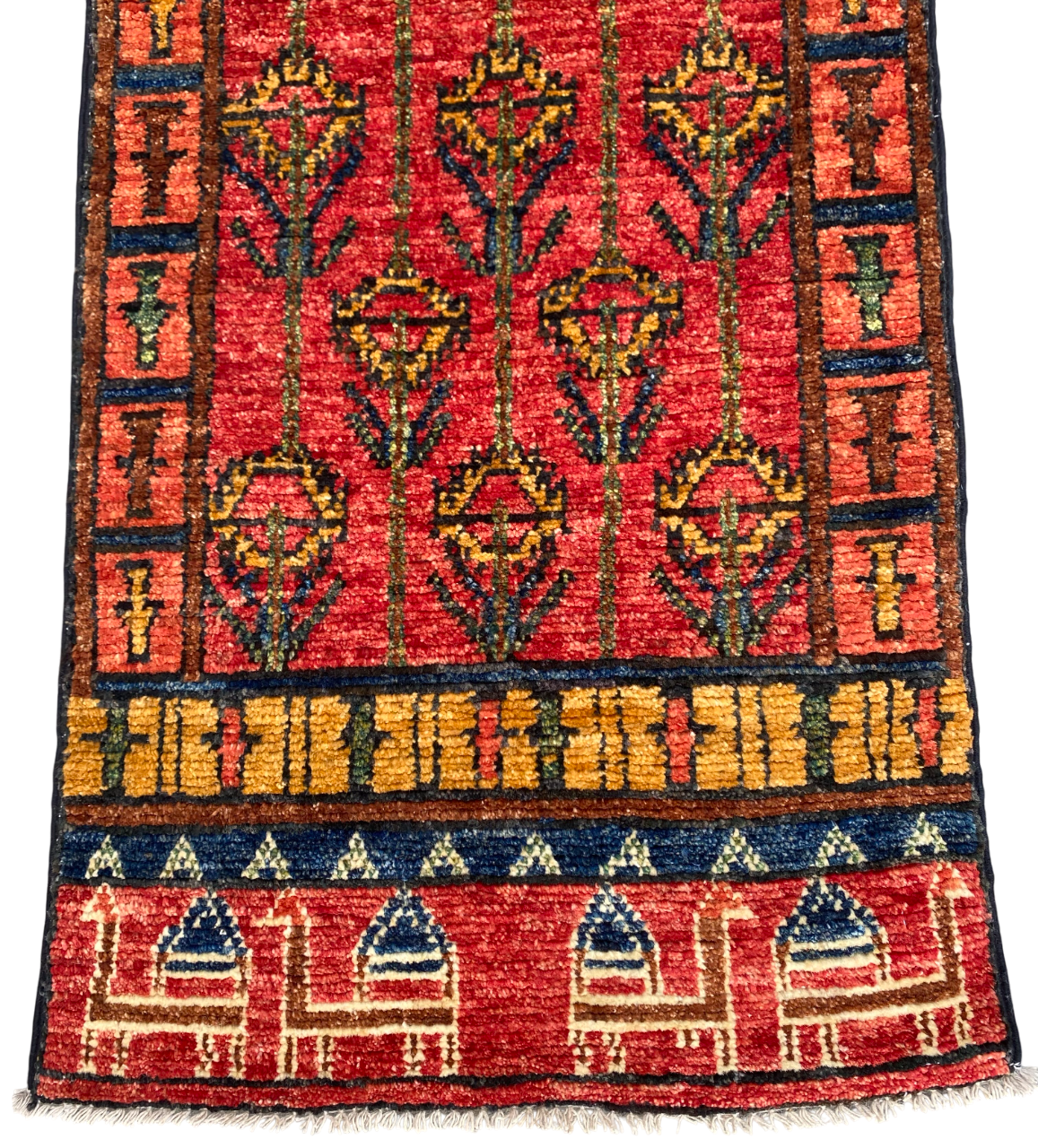 Turkmen weave prayer rug, Khiva-Uzbekistan 87x56cm | Rug# 27210