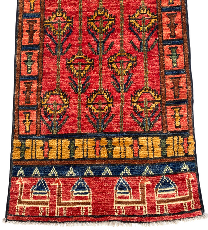 Turkmen weave prayer rug, Khiva-Uzbekistan 87x56cm | Rug# 27210