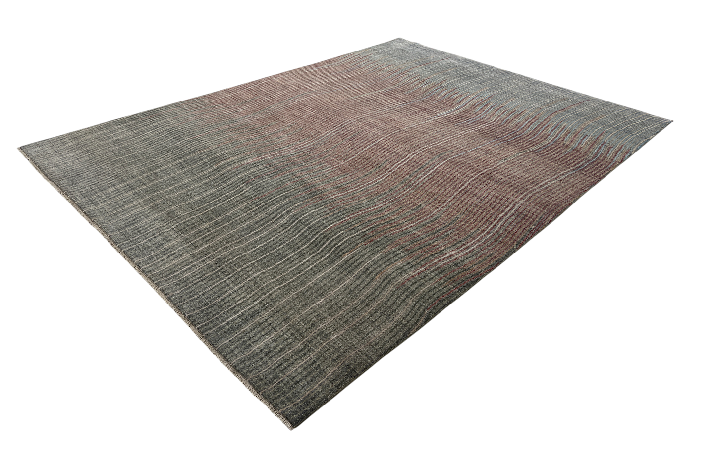 Modern Designer Rug in wool and silk,  376x278cm | Rug# 27211
