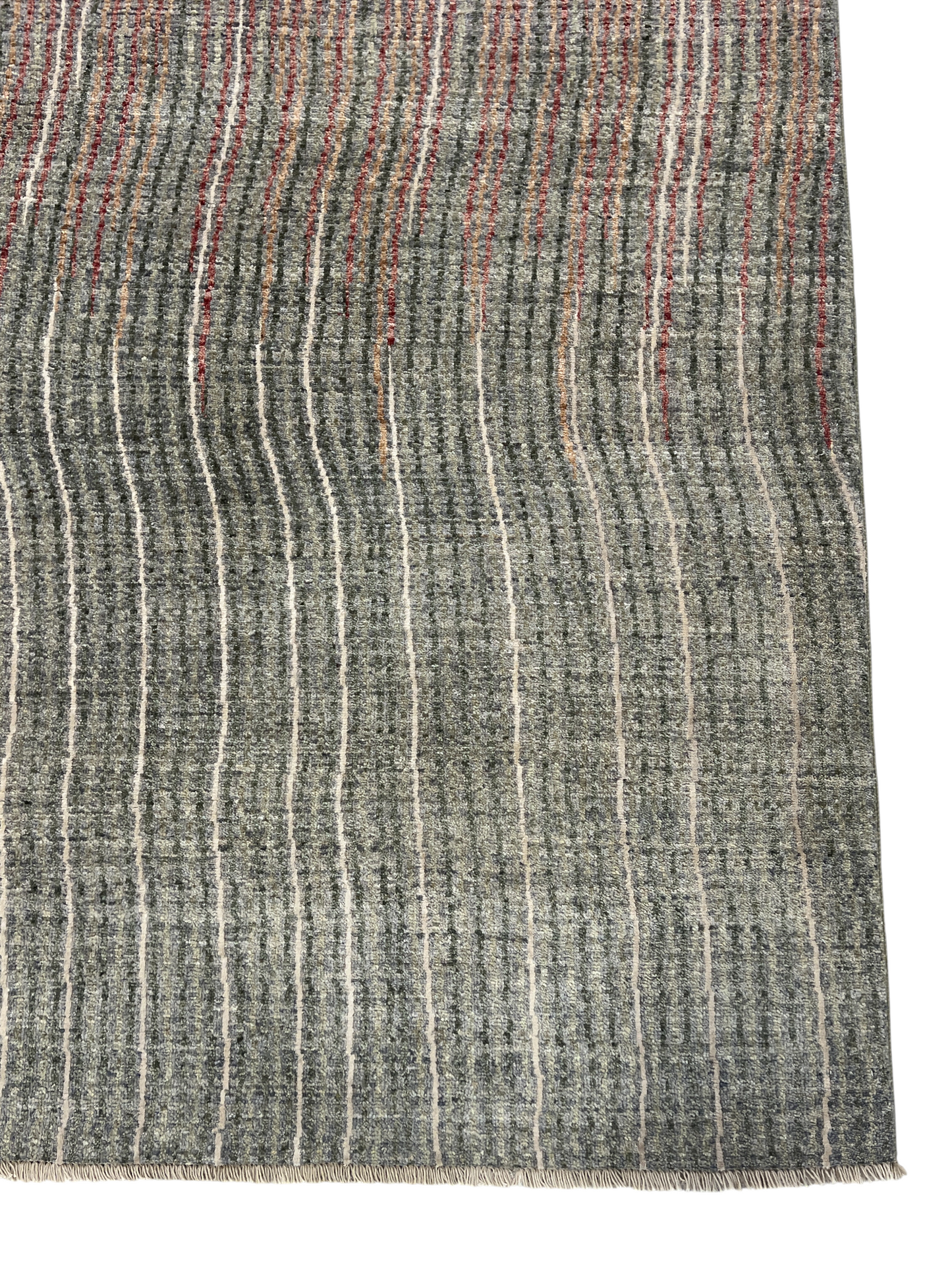 Modern Designer Rug in wool and silk,  376x278cm | Rug# 27211