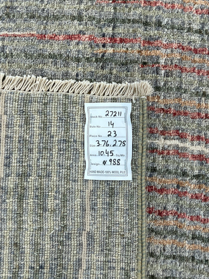 Modern Designer Rug in wool and silk,  376x278cm | Rug# 27211