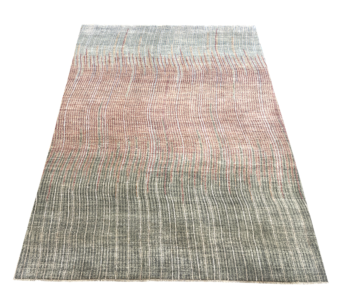 Modern Designer Rug in wool and silk,  376x278cm | Rug# 27211
