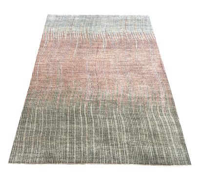 Modern Designer Rug in wool and silk,  376x278cm | Rug# 27211