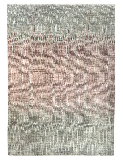 Modern Designer Rug in wool and silk,  376x278cm | Rug# 27211