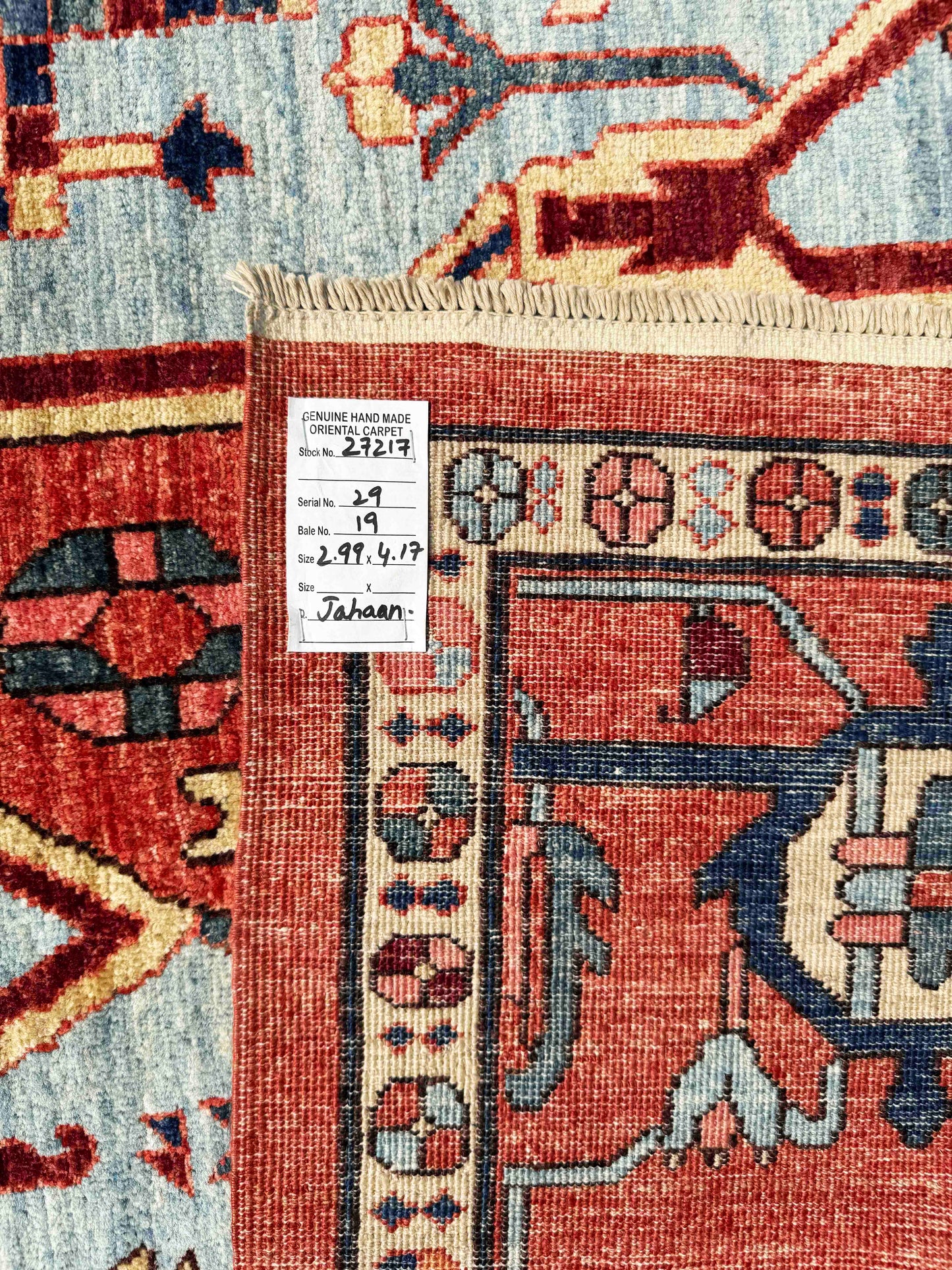 Turkmen weave Afghan, 19th century Serapi design, 417x299 cm | Rug# 27217