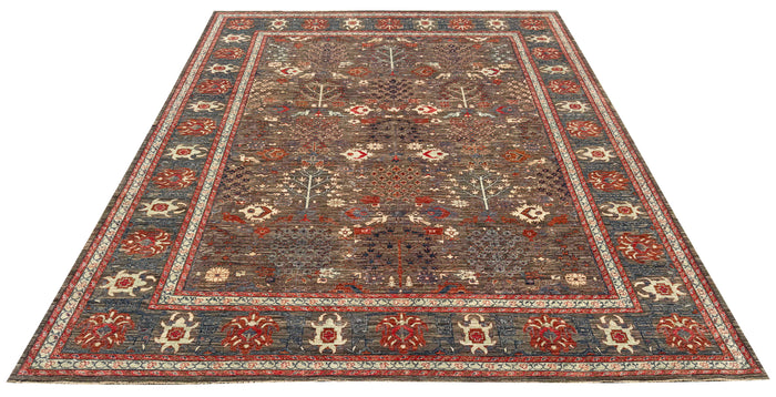 Turkmen weave Afghan,  19th.c Bakhshaiesh-Ziegler inspired, 393x313cm |Rug #27218