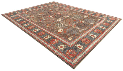 Turkmen weave Afghan,  19th.c Bakhshaiesh-Ziegler inspired, 393x313cm |Rug #27218