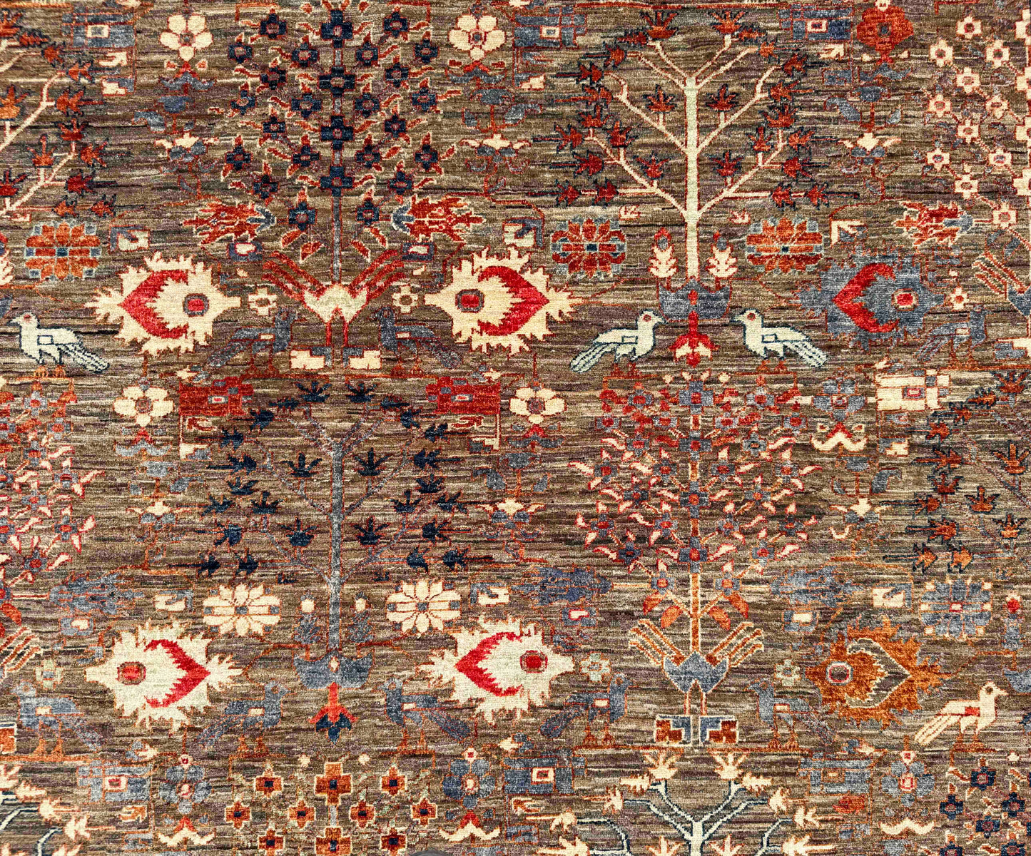 Turkmen weave Afghan,  19th.c Bakhshaiesh-Ziegler inspired, 393x313cm |Rug #27218