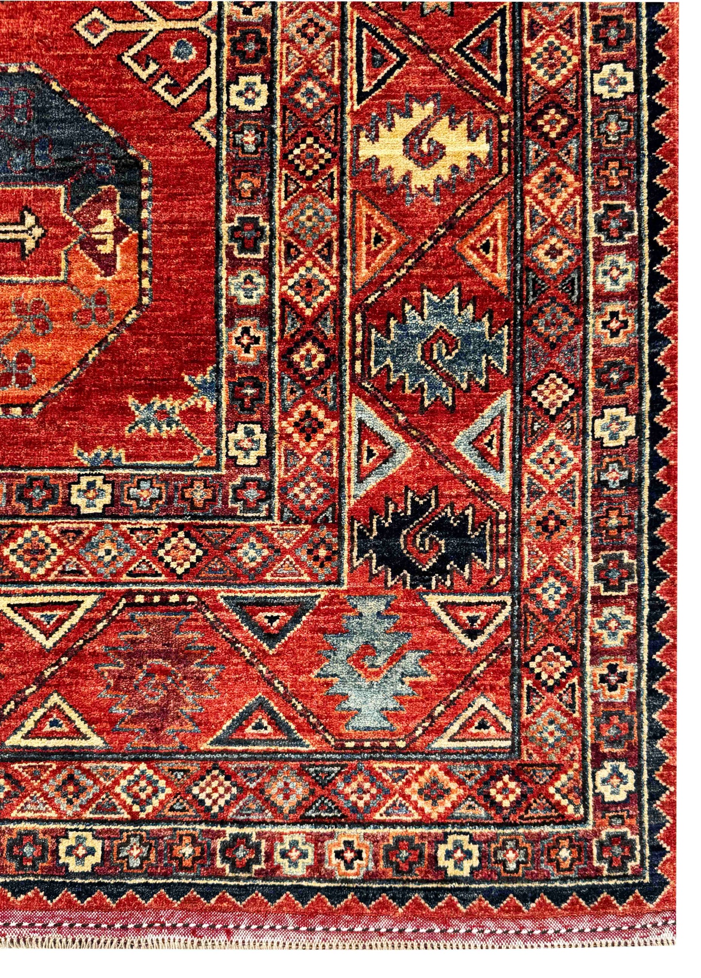 Ersari Turkmen 12th century Temirdshin Gol inspired, 300x249cm | Rug# 27219