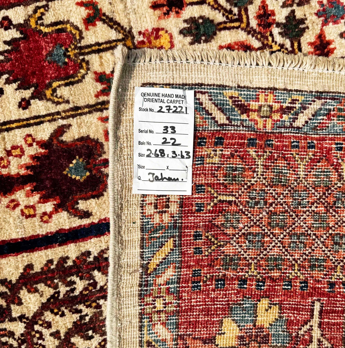 Afghan Turkmen weave, 16th century Safavid Garden design, 363x268 cm | Rug #27221