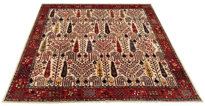 Afghan Turkmen weave, 16th century Safavid Garden design, 363x268 cm | Rug #27221