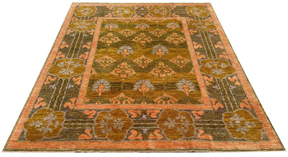 Afghan Turkmen weave,  19th century  Arts & Crafts inspired, 294x247cm | Rug# 27222