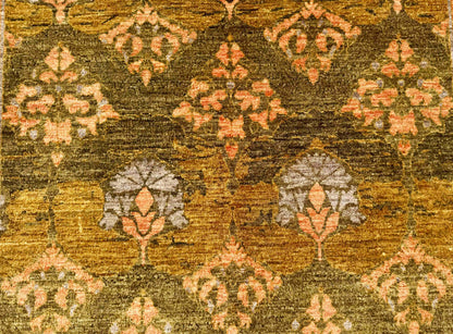 Afghan Turkmen weave,  19th century  Arts & Crafts inspired, 294x247cm | Rug# 27222