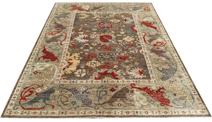 Turkmen weave rug in 16th century Garous Bijar design, 362x257cm | Rug# 27223