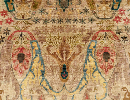 Turkmen weave transitional rug in 16th century Garous  design, 296x207cm | Rug# 27224