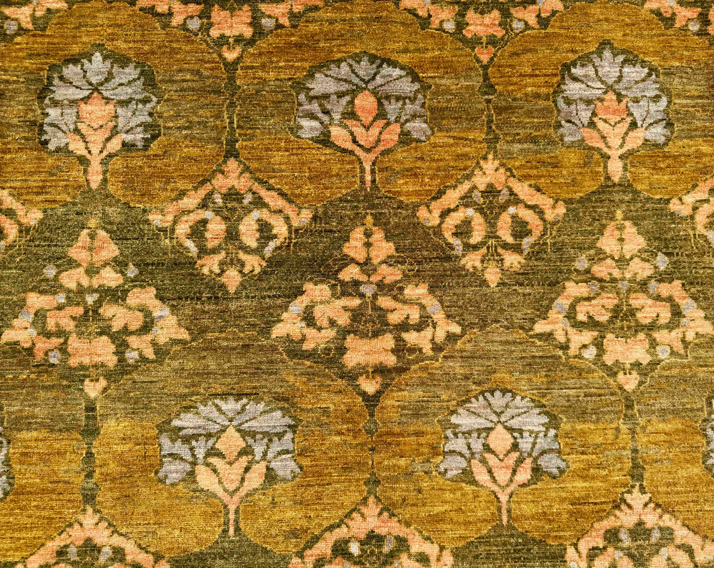 Afghan 19th century Arts and crafts inspired, 366x279 cm| Rug# 27227