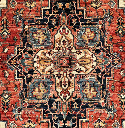 Turkmen weave Afghan 19th century Sultanabad design, 282x188cm | Rug# 27228