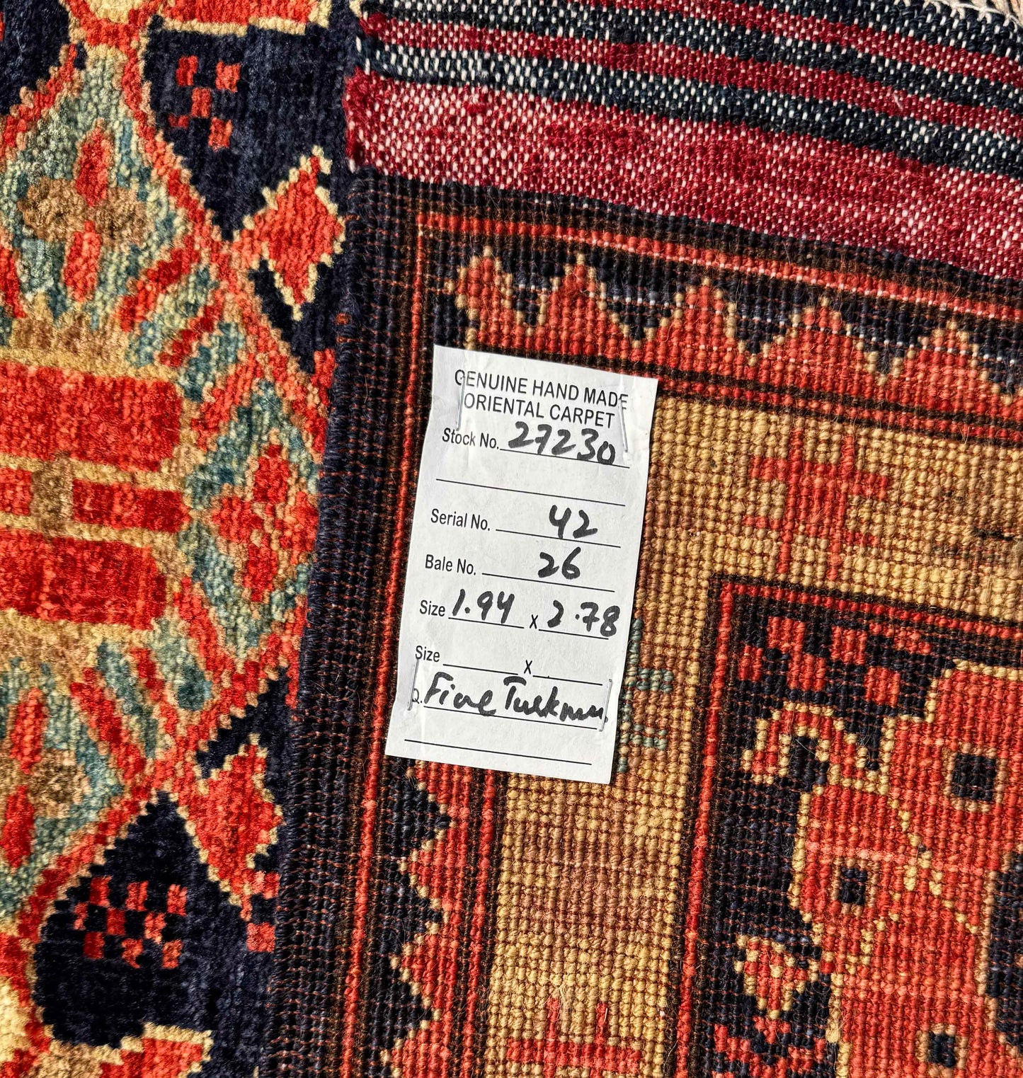 Ersari weave Uzbek, 19th century caucasian design, ,278x194 cm | Rug# 27230