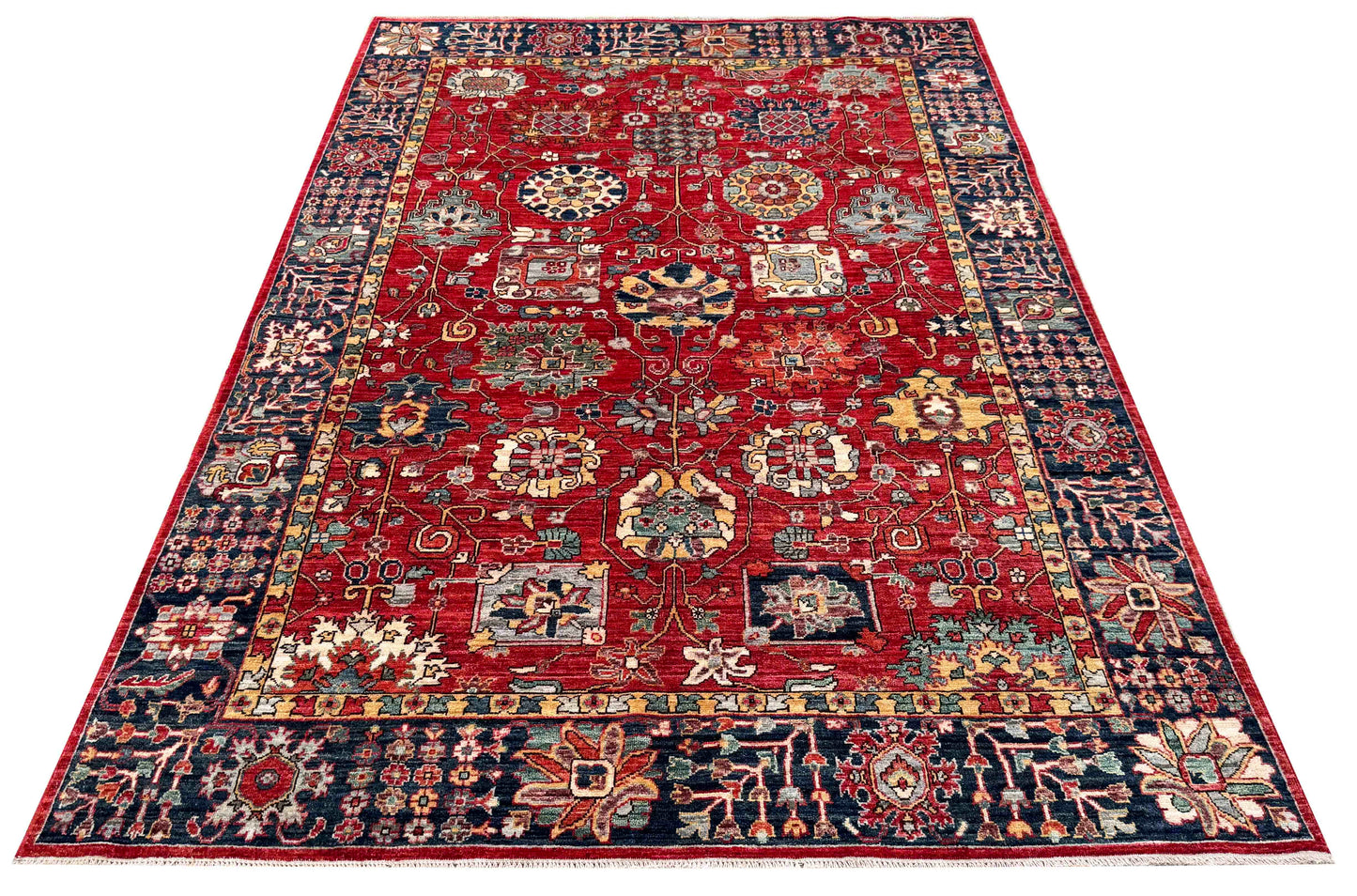 Turkmen weave Afghan,17th Century Safavid inspired,  268x183 cm | Rug# 27233