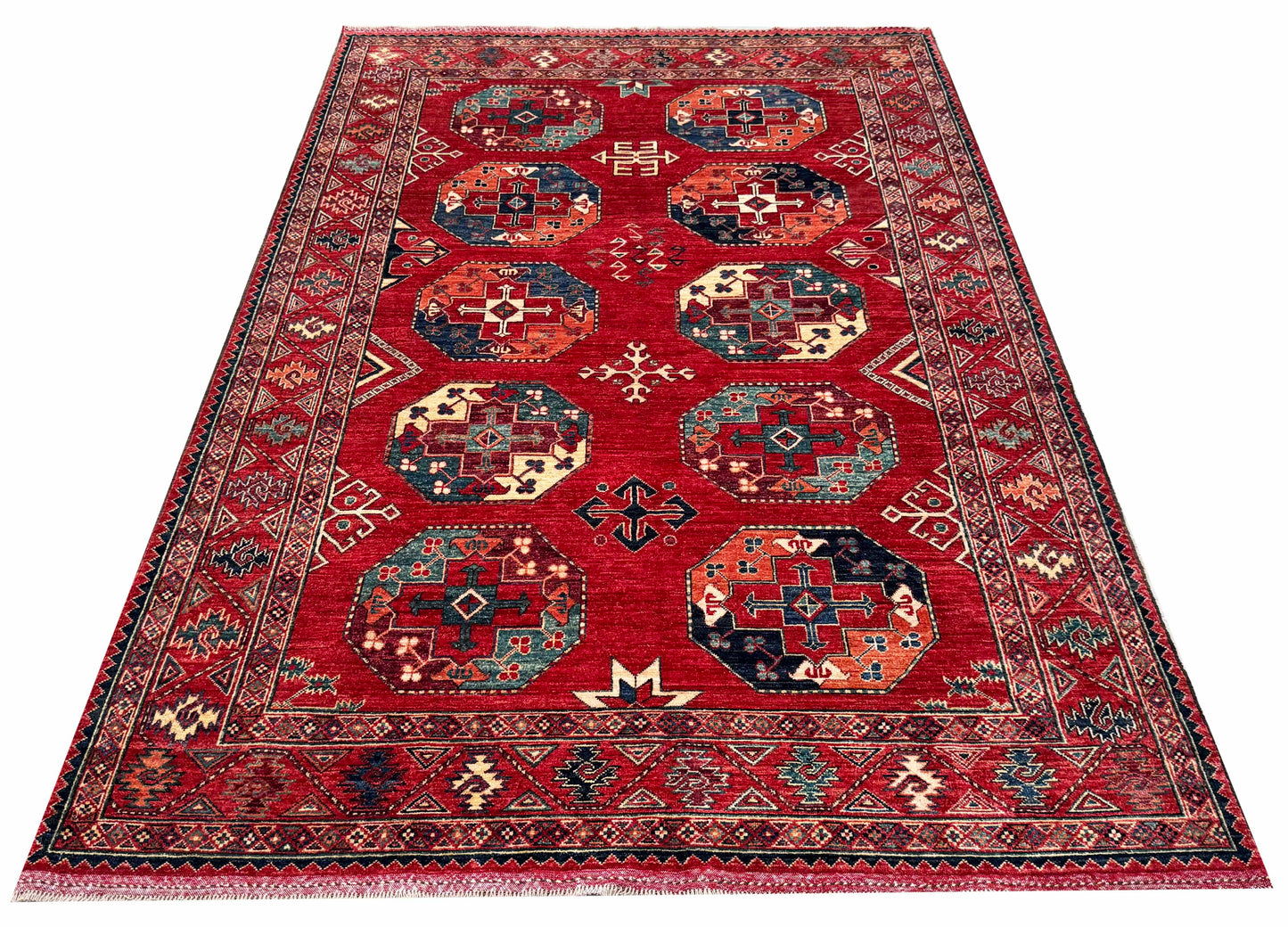 Ersari Turkmen, Khiva-Uzbekistan 256x173 cm | Rug# 27234