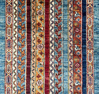Turkmen weave Afghan runner, 19th century Caucasian design,356x81cm | Rug# 27245