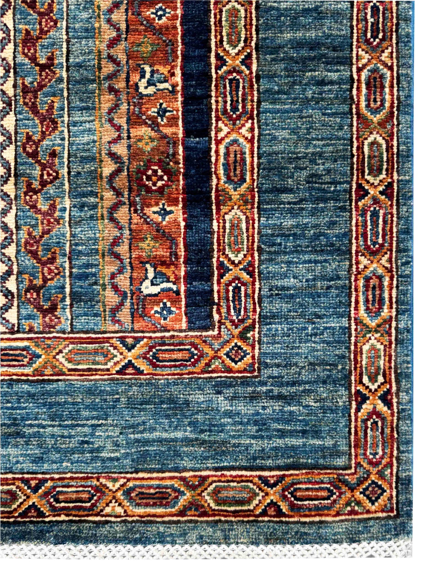 Turkmen weave Afghan runner, 19th century Caucasian design,356x81cm | Rug# 27245