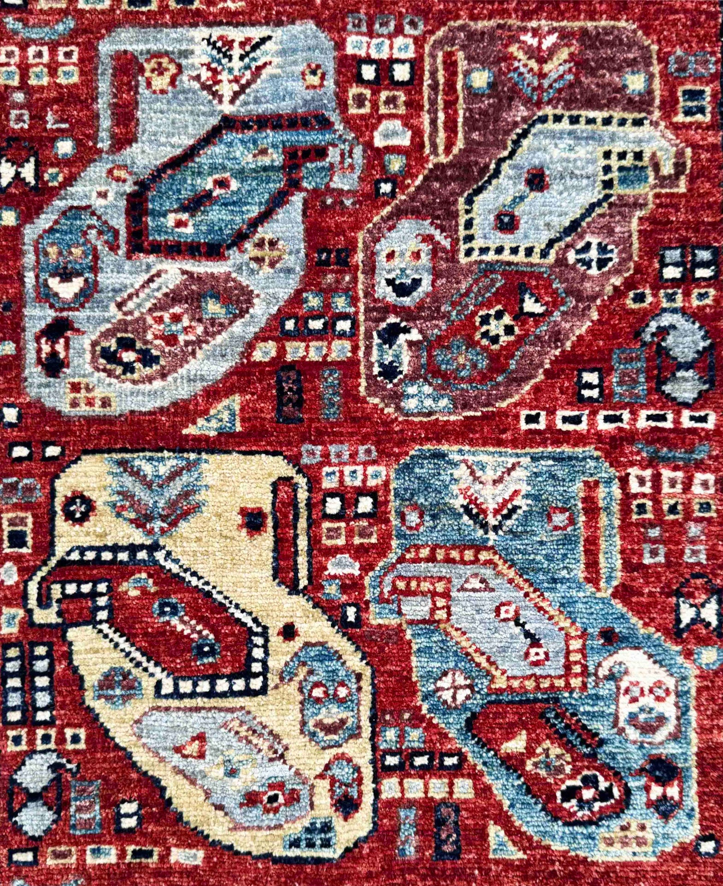 Turkmen weave Afghan , 19th century Caucasian design, 580x81cm | Rug# 27247